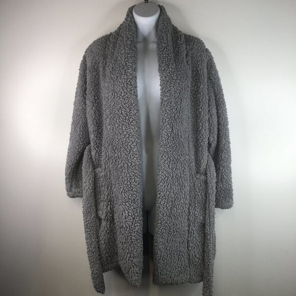 Natori Plush Gray Fuzzy Robe Size S/M - Picture 1 of 6